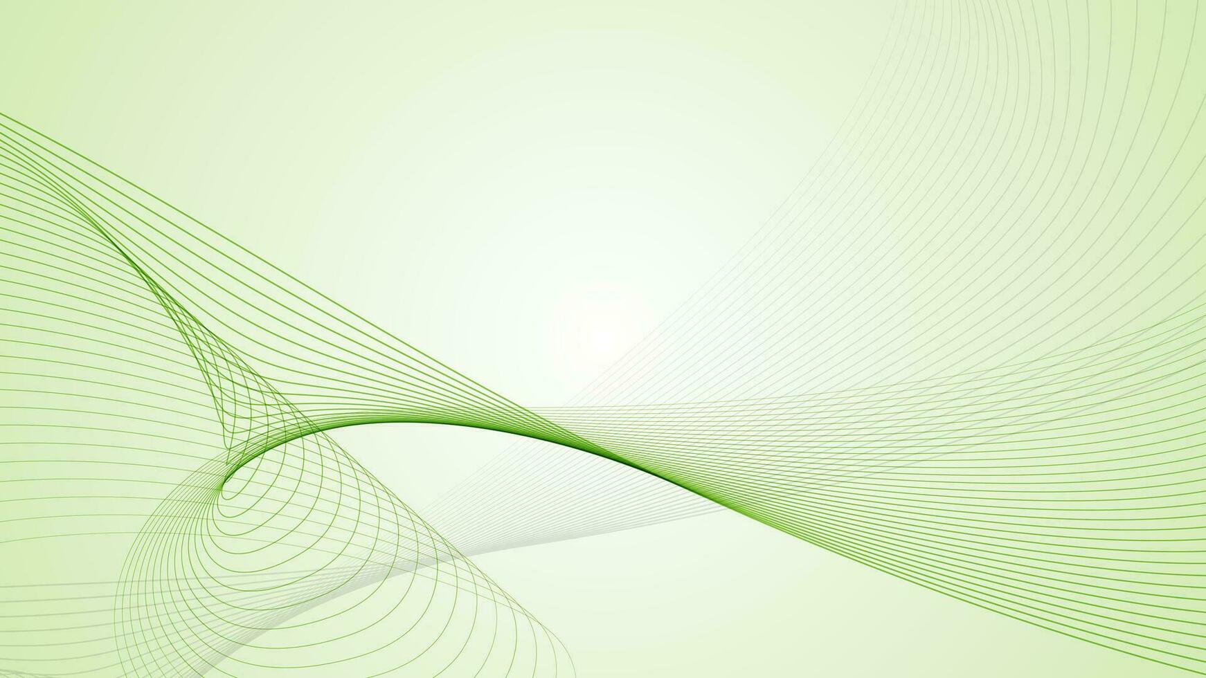Simple abstract background with green lines in the composition. vector
