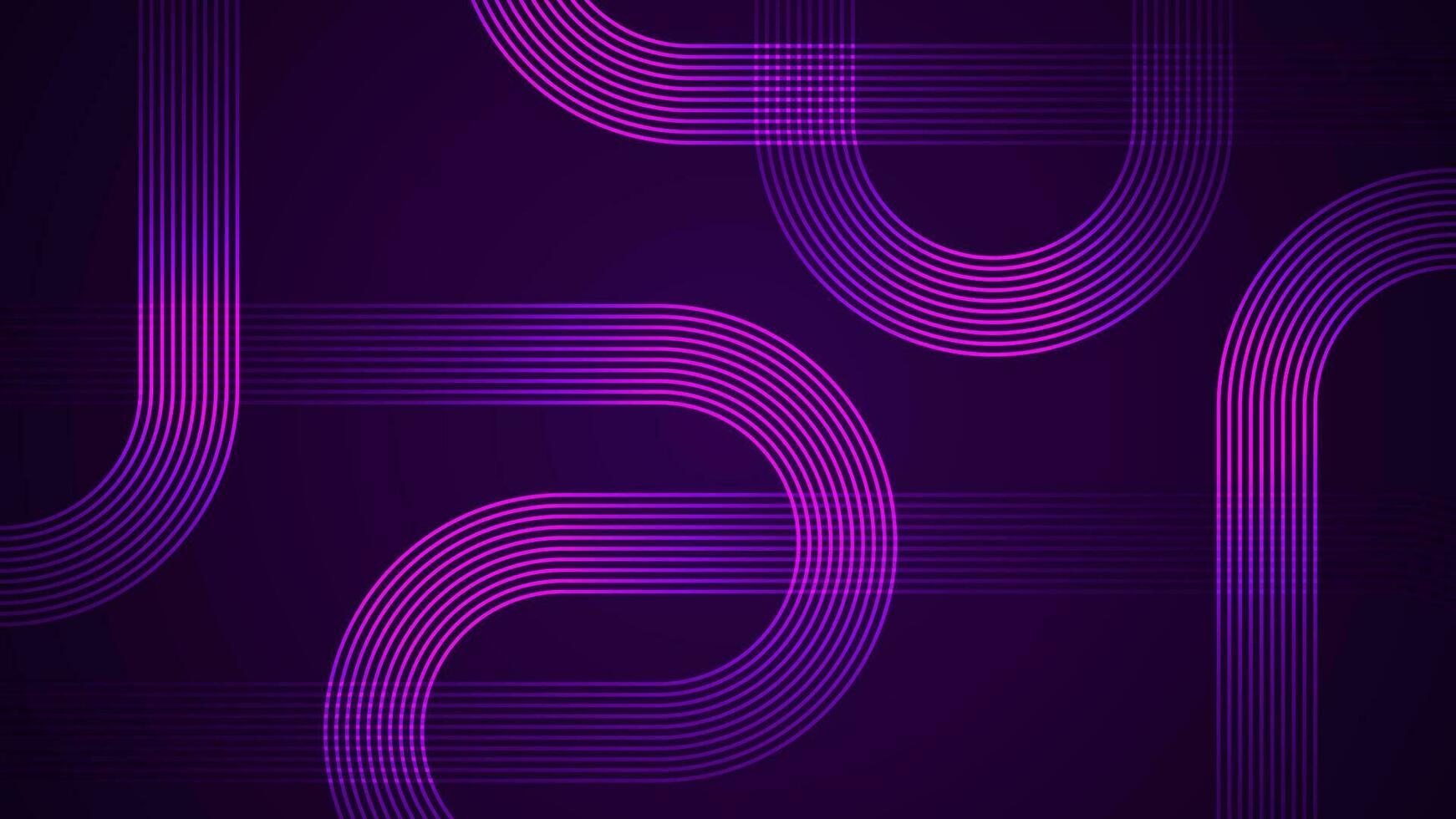 Dark violet abstract background with serpentine style lines as the main component. vector