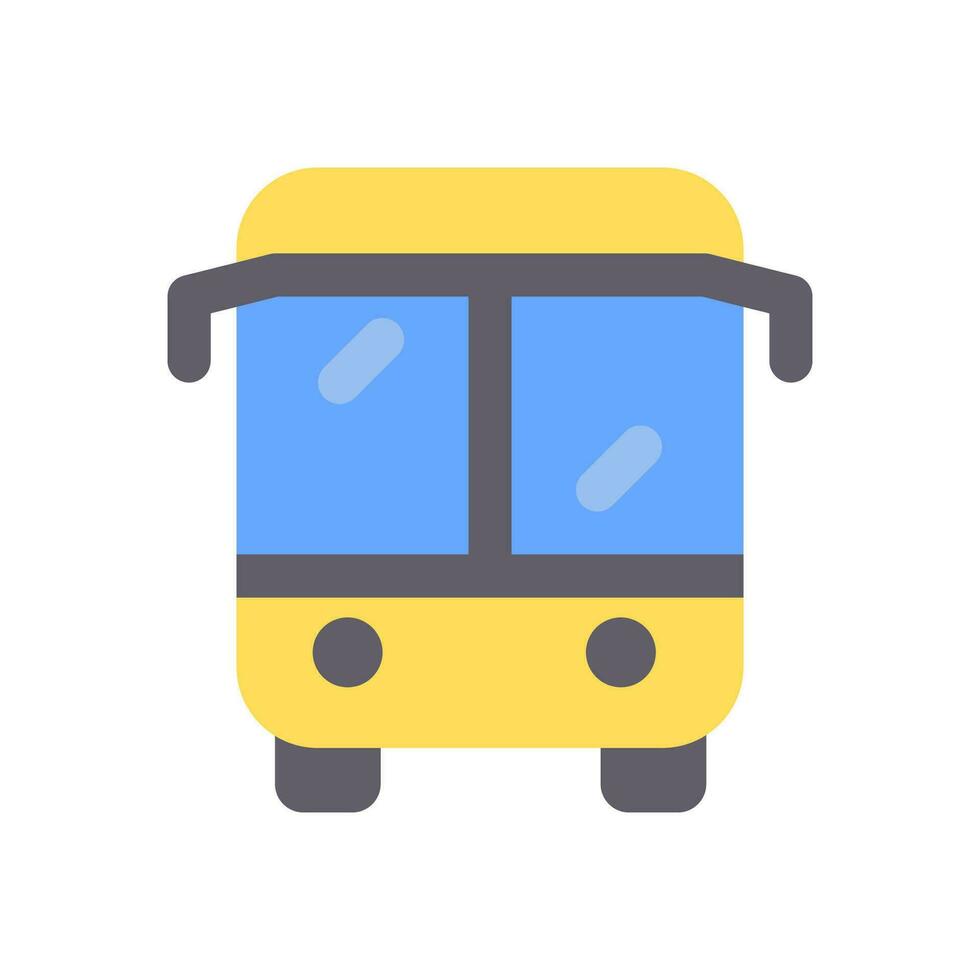 autobús colegio icono elemento diseño vector