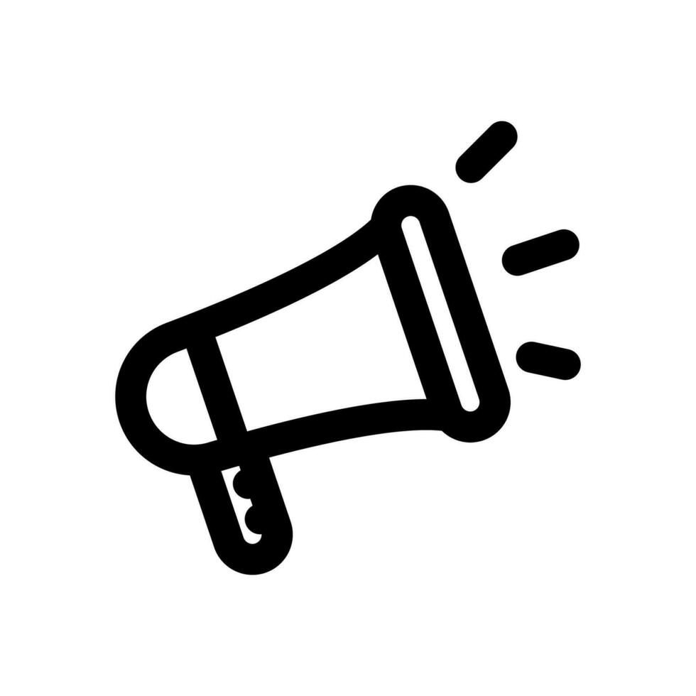 megaphone icon line style vector