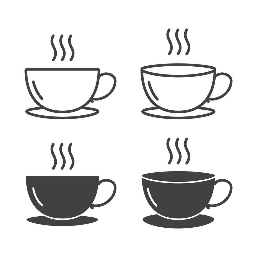 café taza icono aislado vector ilustración.