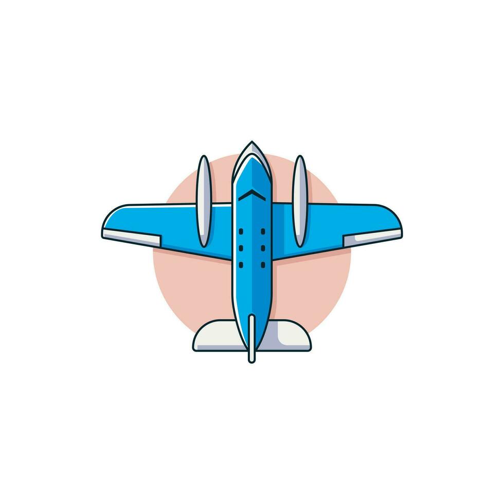 combatiente avión logo icono ilustración. vector