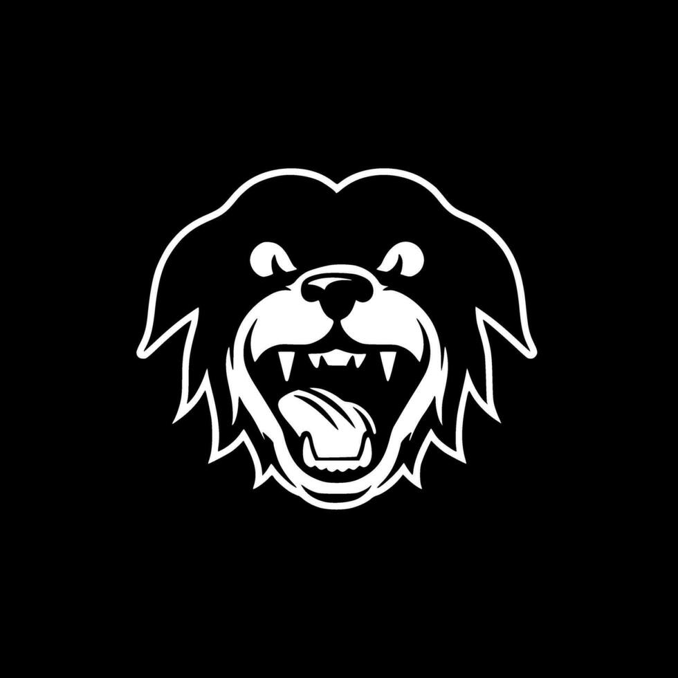 Dog - Minimalist and Flat Logo - Vector illustration