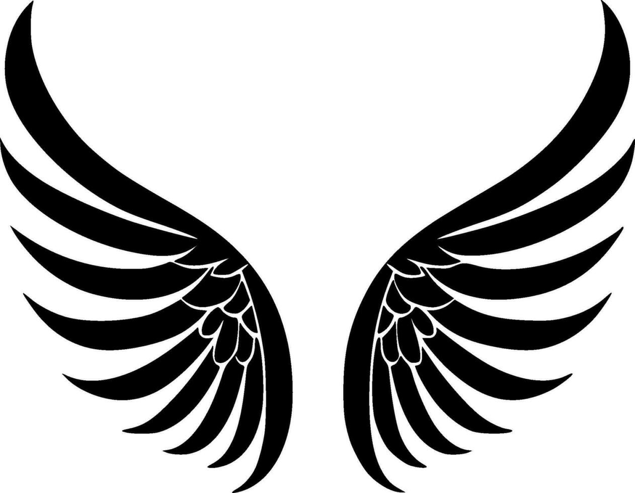 ángel alas - alto calidad vector logo - vector ilustración ideal para camiseta gráfico
