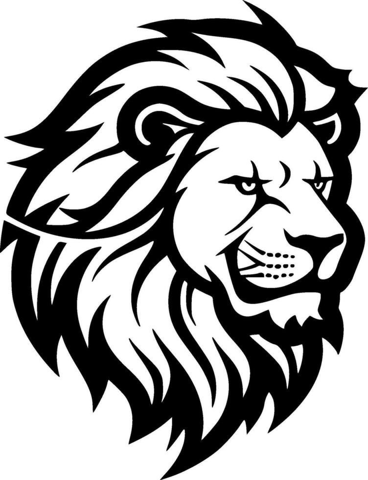 Lion - Minimalist and Flat Logo - Vector illustration