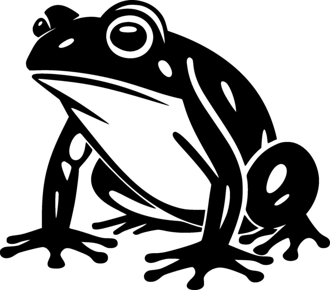 Frog - Minimalist and Flat Logo - Vector illustration