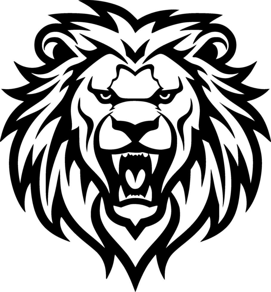 Lion - Minimalist and Flat Logo - Vector illustration