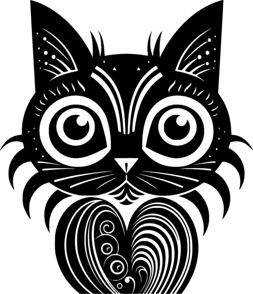 gato - alto calidad vector logo - vector ilustración ideal para camiseta gráfico