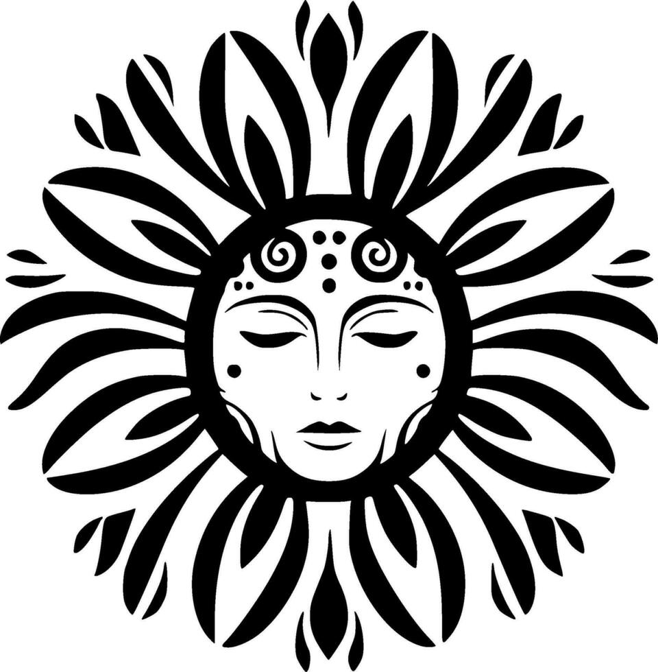 Boho, Minimalist and Simple Silhouette - Vector illustration