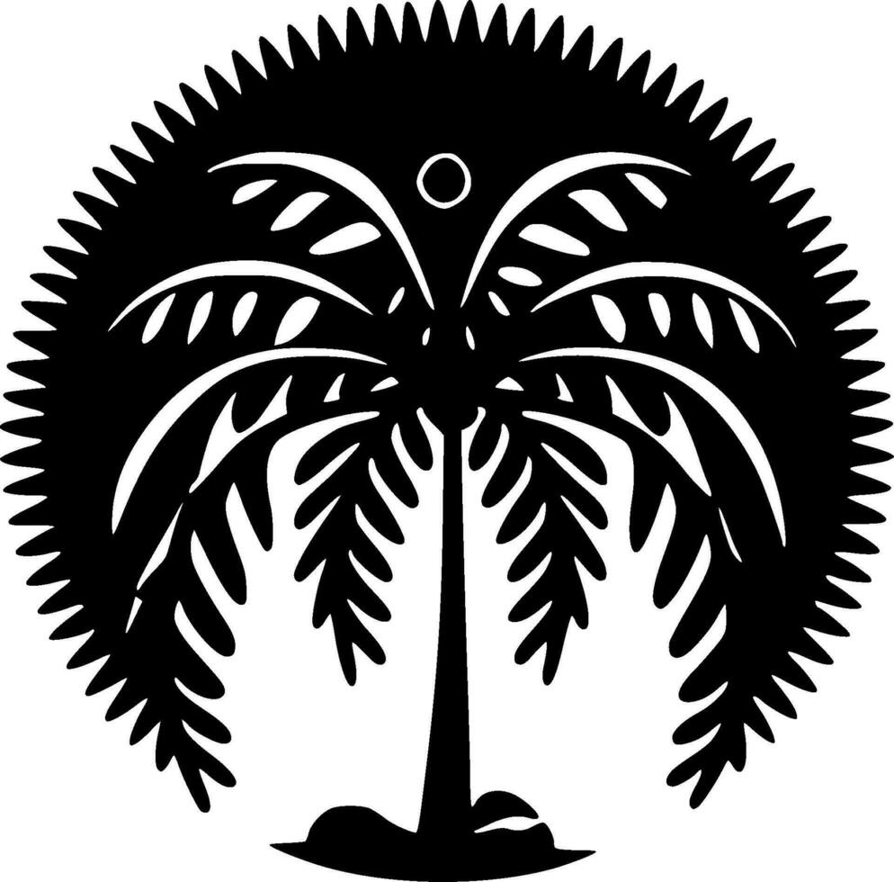 Boho - Black and White Isolated Icon - Vector illustration