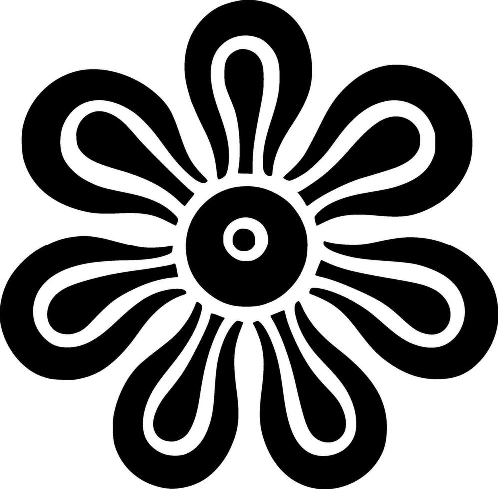 Flower - High Quality Vector Logo - Vector illustration ideal for T-shirt graphic