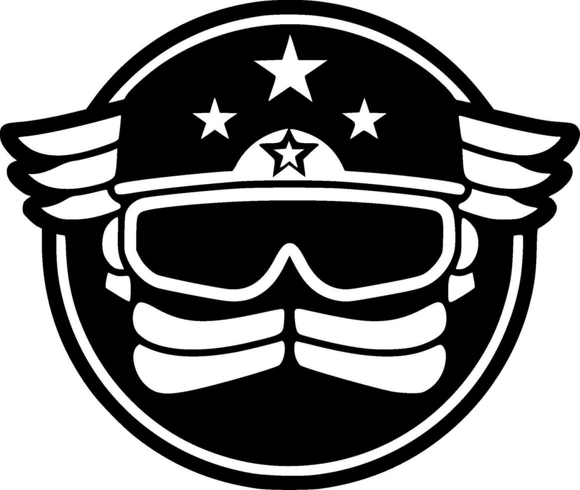 militar - alto calidad vector logo - vector ilustración ideal para camiseta gráfico