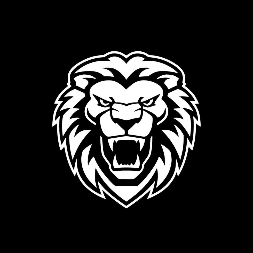 Lion - Minimalist and Flat Logo - Vector illustration