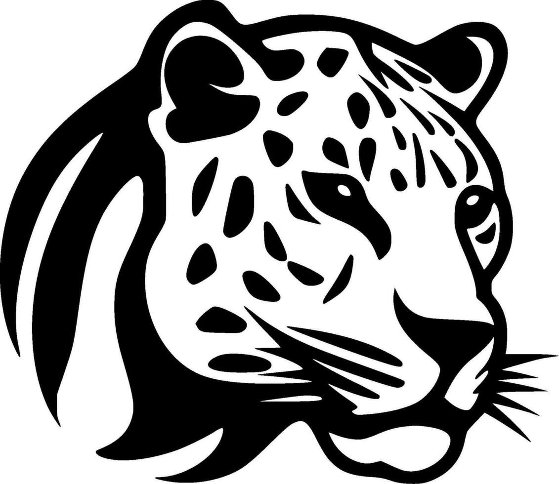 Leopard, Minimalist and Simple Silhouette - Vector illustration