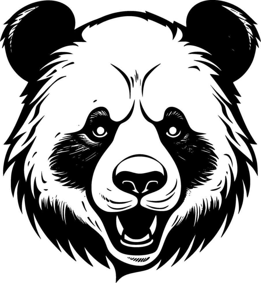 Panda - Minimalist and Flat Logo - Vector illustration