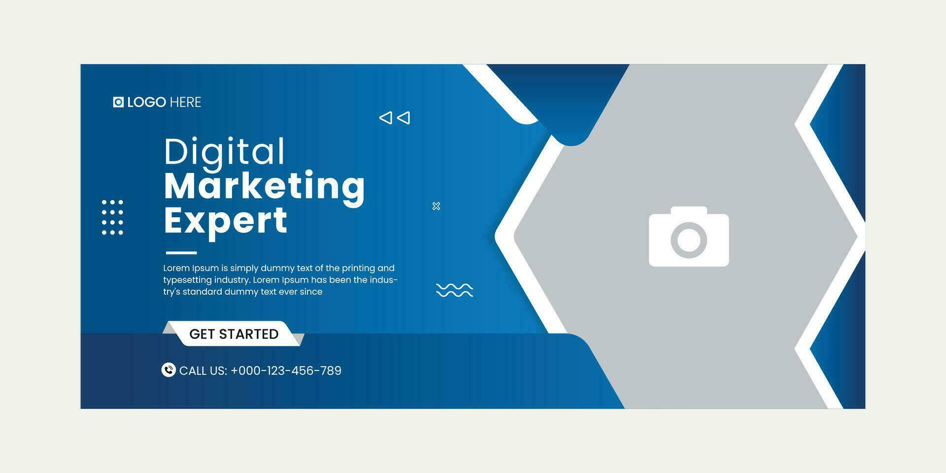 Digital marketing social media cover banner template, Creative business cover and banner desing. Vector illustration