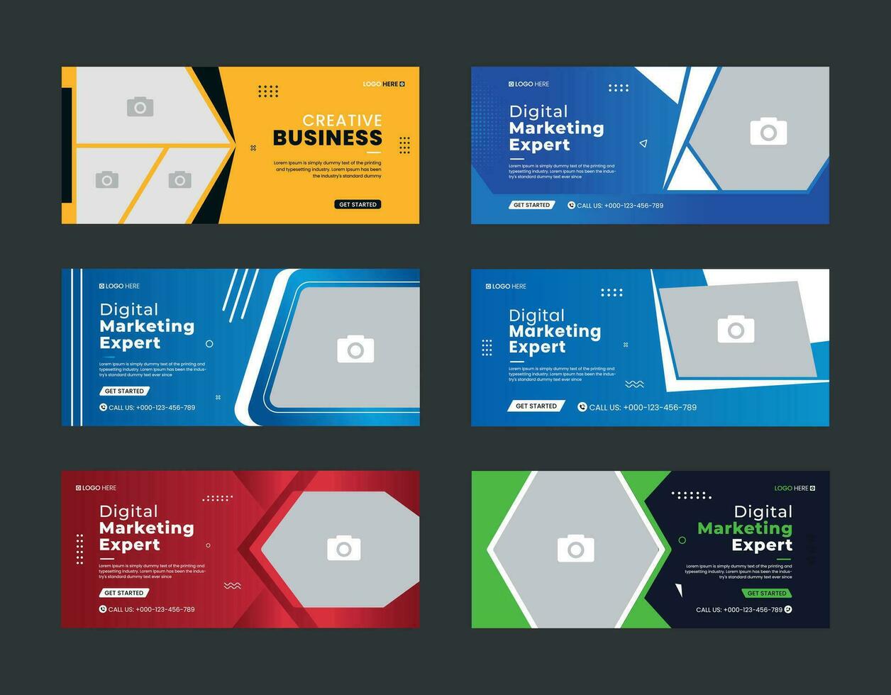 Business Social Media Web Banner Design. Corporate business social media cover template. web banner. Vector illustration