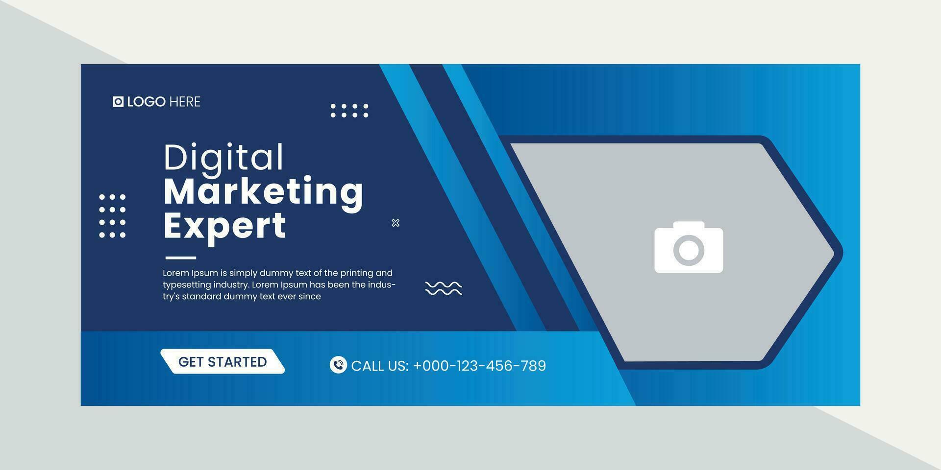 Digital marketing social media cover banner template, Creative business cover and banner desing. Vector illustration