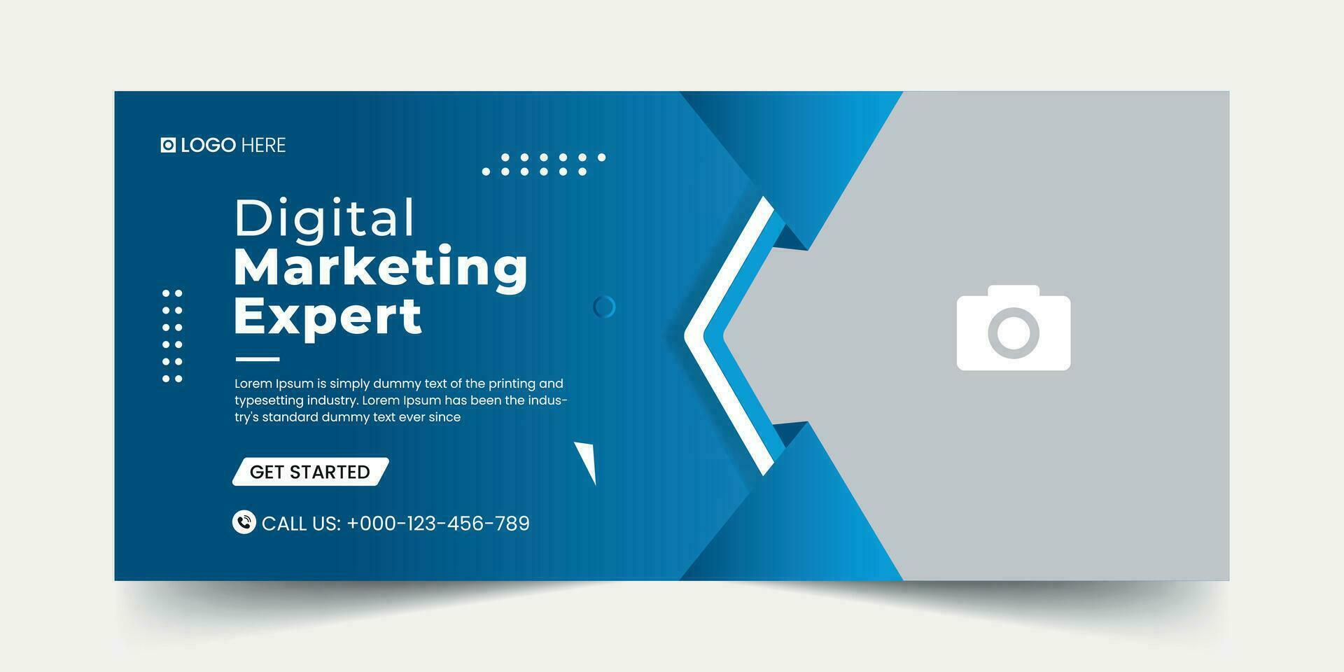Digital marketing social media cover banner template, Creative business cover and banner desing. Vector illustration