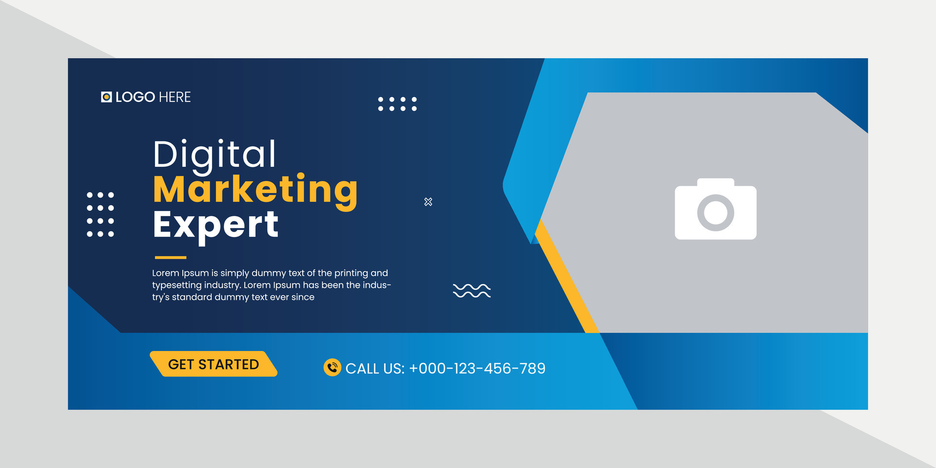 Digital marketing social media cover template, Creative business cover ...