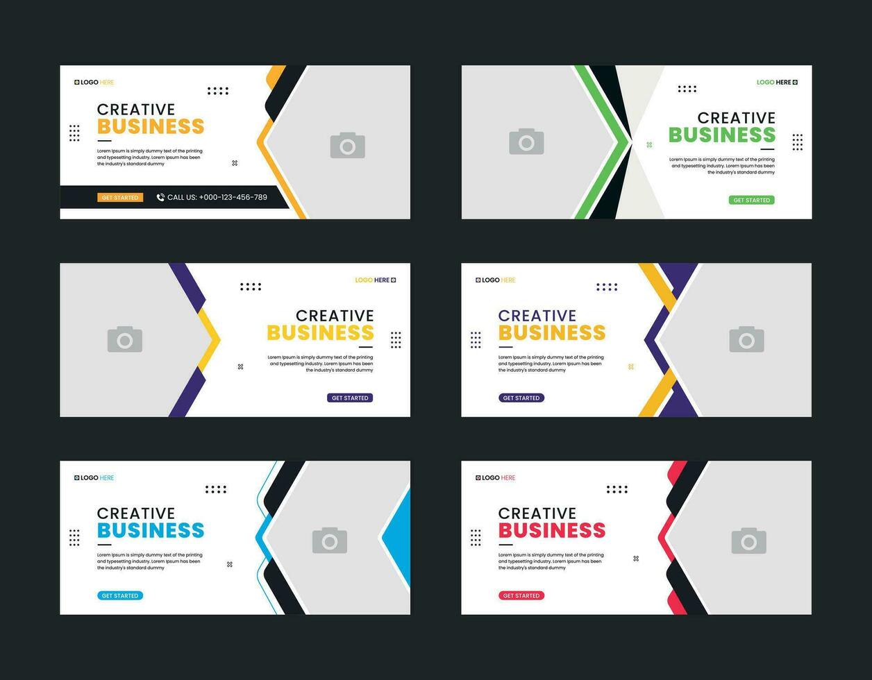 Professional business cover page template. Creative business cover and web banner template. Vector illustration
