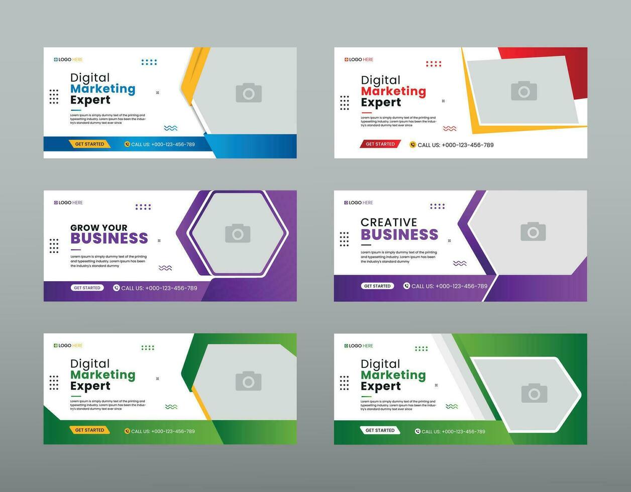 Professional business cover page template. Creative business cover and web banner template. Vector illustration