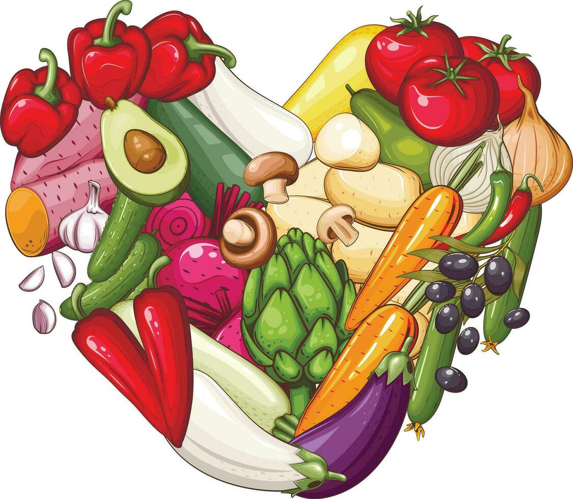 Fresh Vegetables Illustration Vegetables Mix Vegetables Frame Vegan