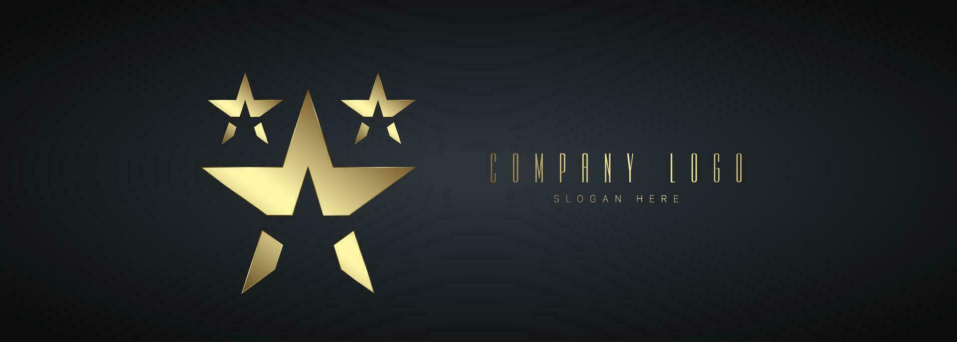 Golden and Luxury Circles groups Logo vector for company on dark background templates