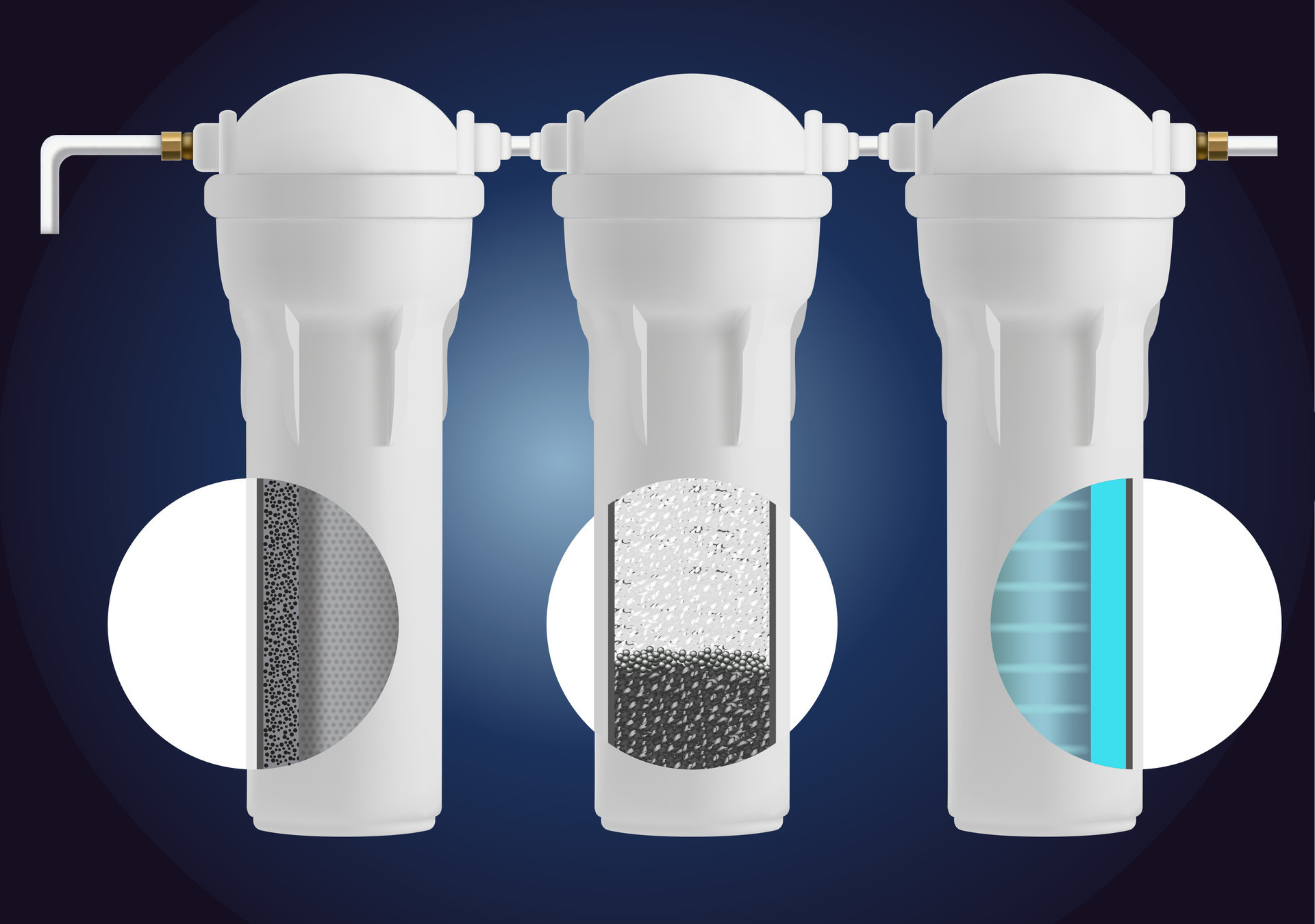 Realistic Detailed 3d Different Water Filters Set. Vector 26705645