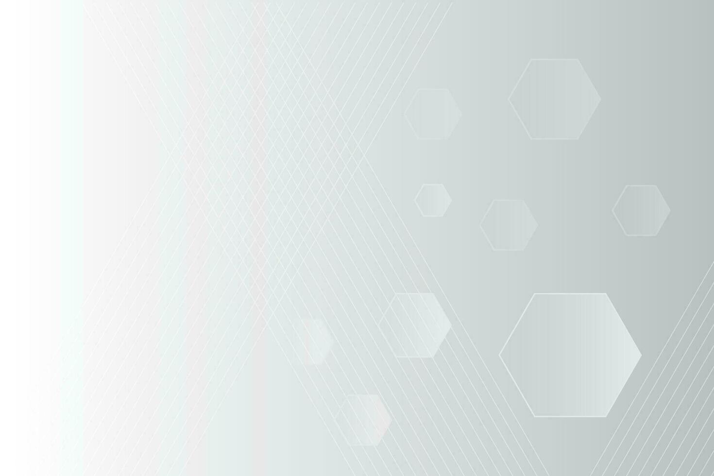 Abstract  white and gray color, modern design stripes background with geometric hexagonal shape, straight line pattern. Vector illustration.