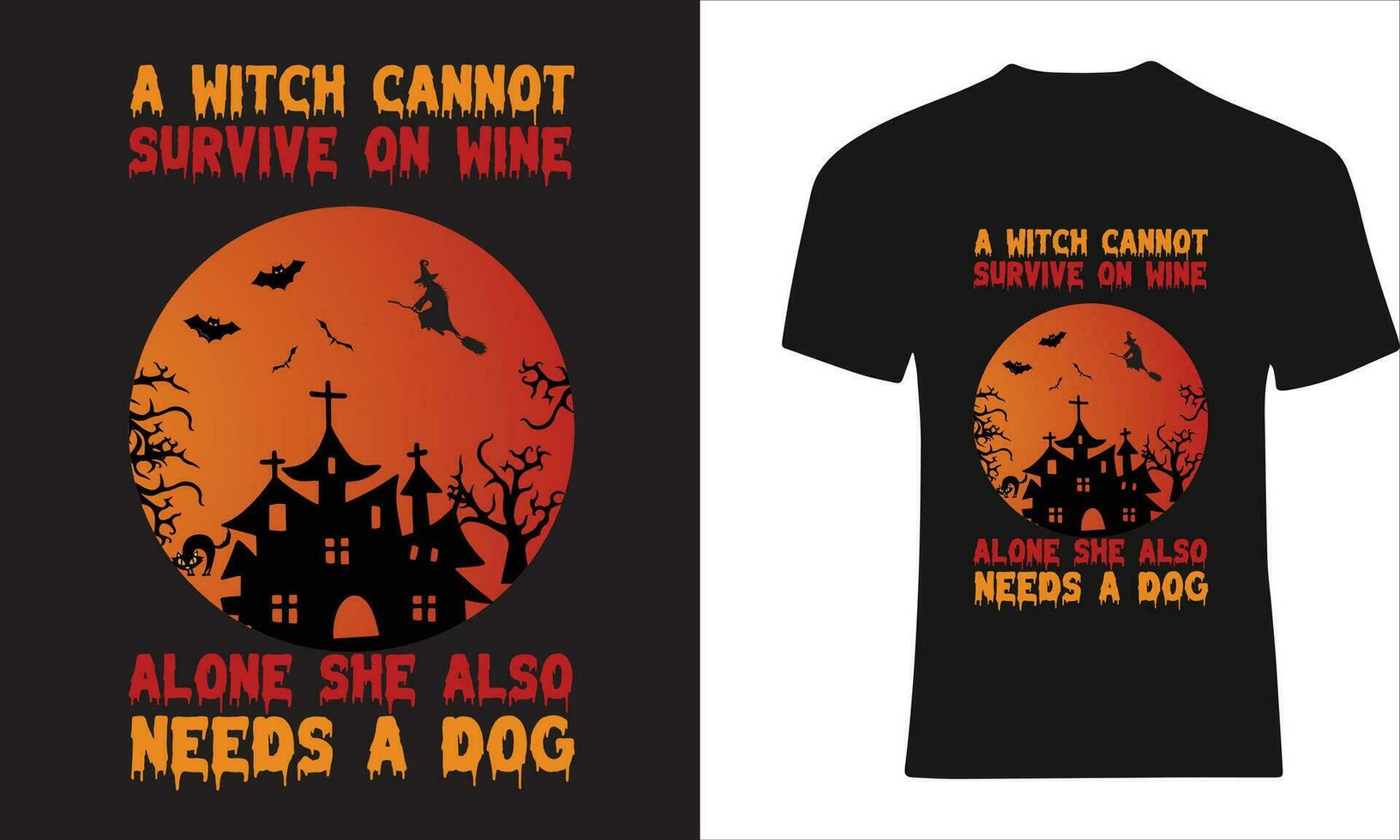 Witch Survive Dog vector