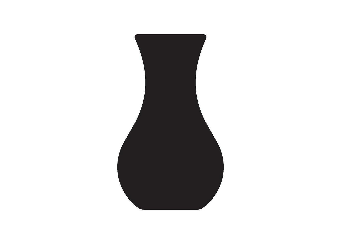 vase icon design vector isolated