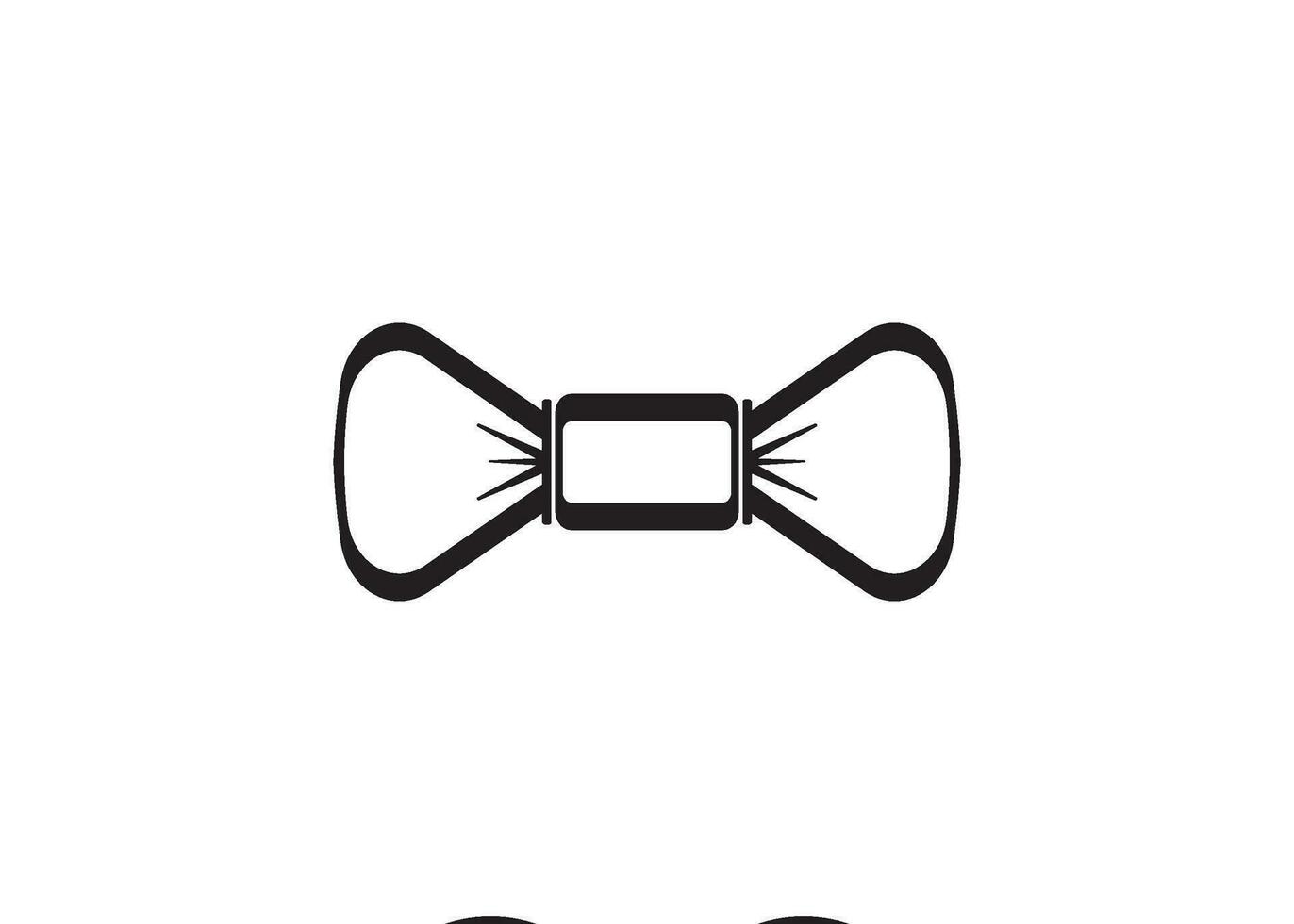 bow tie icon design vector isolated