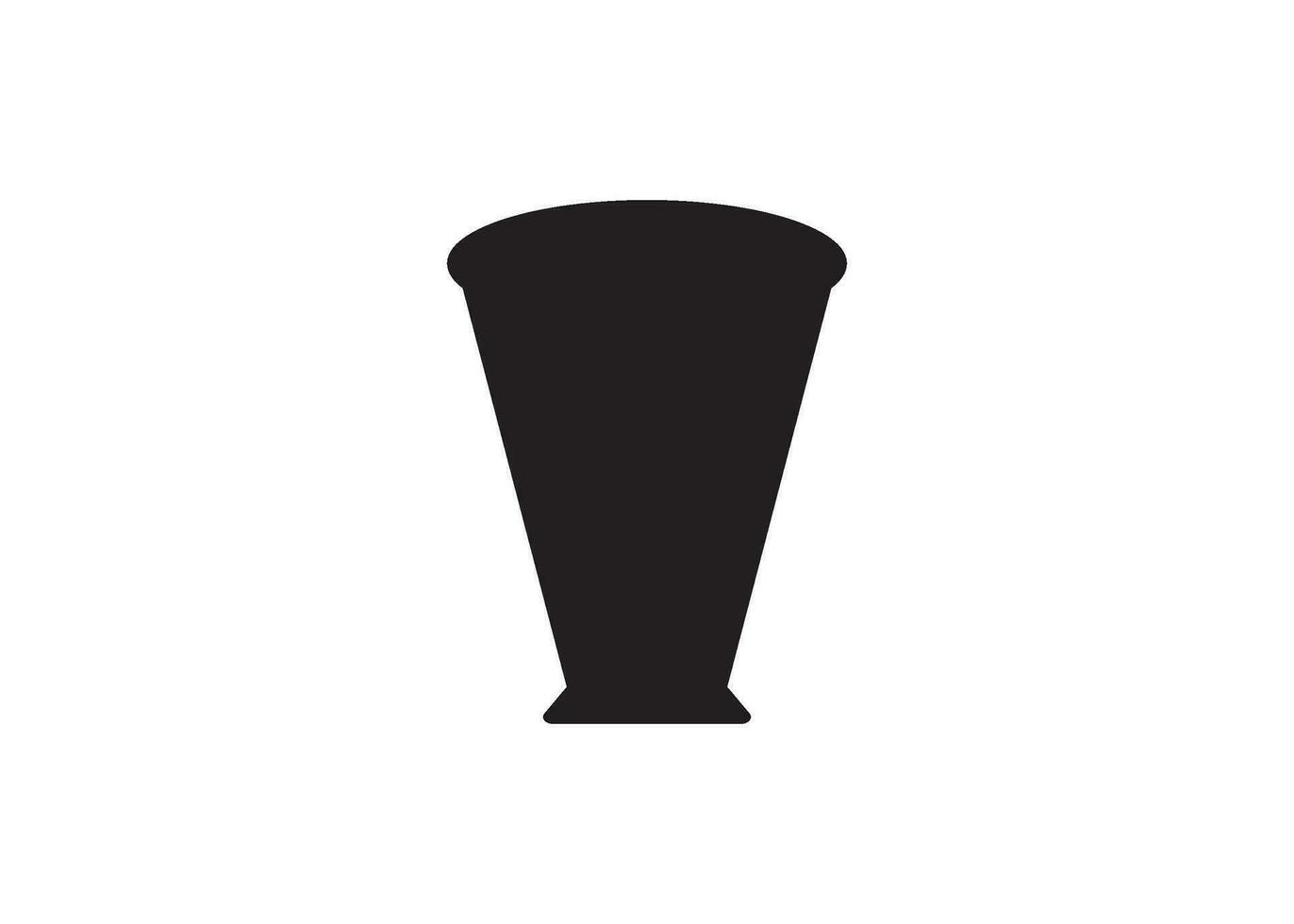vase icon design vector isolated