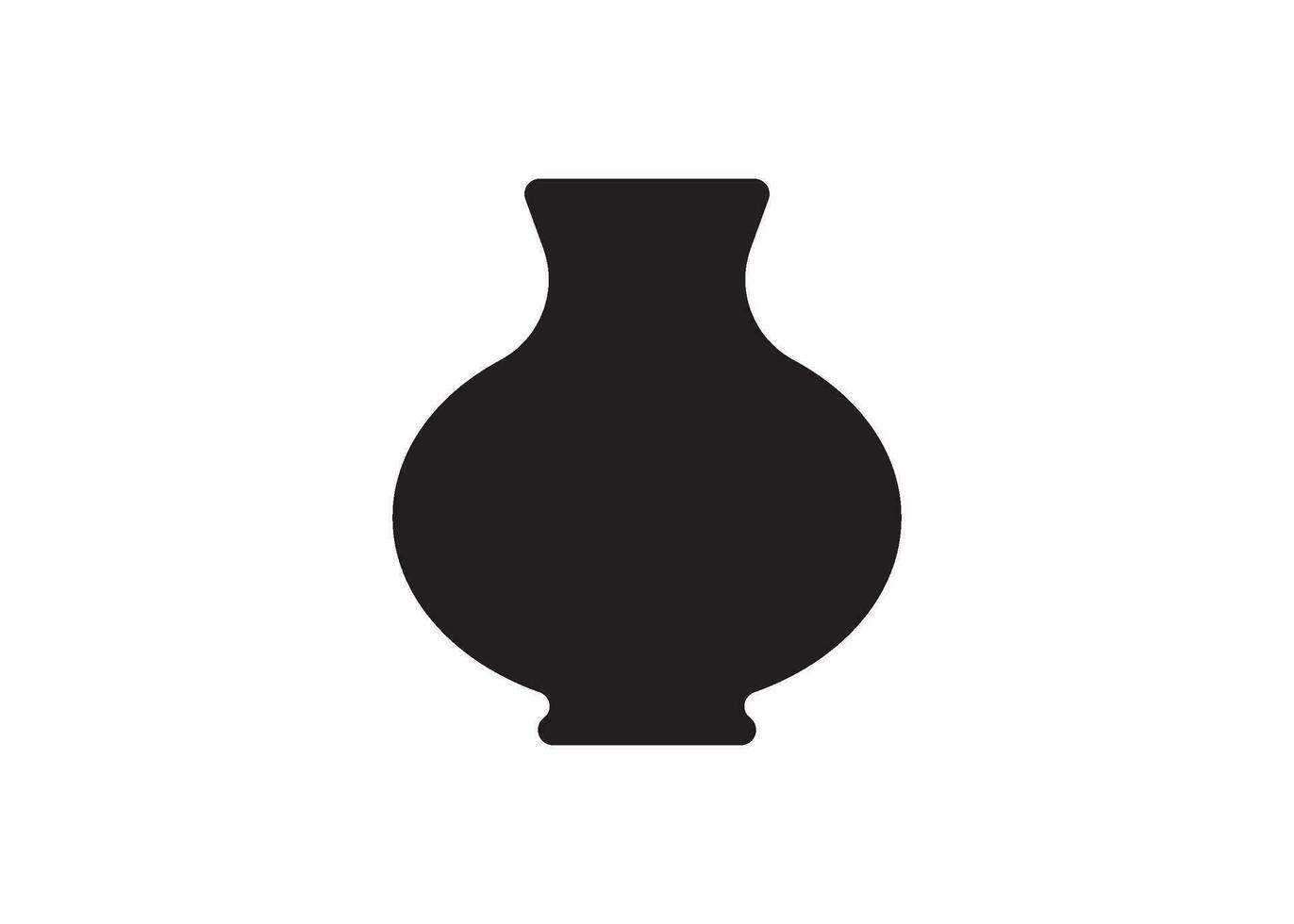 vase icon design vector isolated