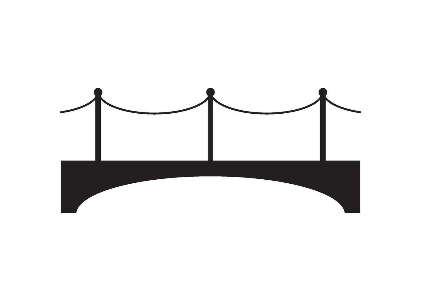 puente icono diseño ilustración vector