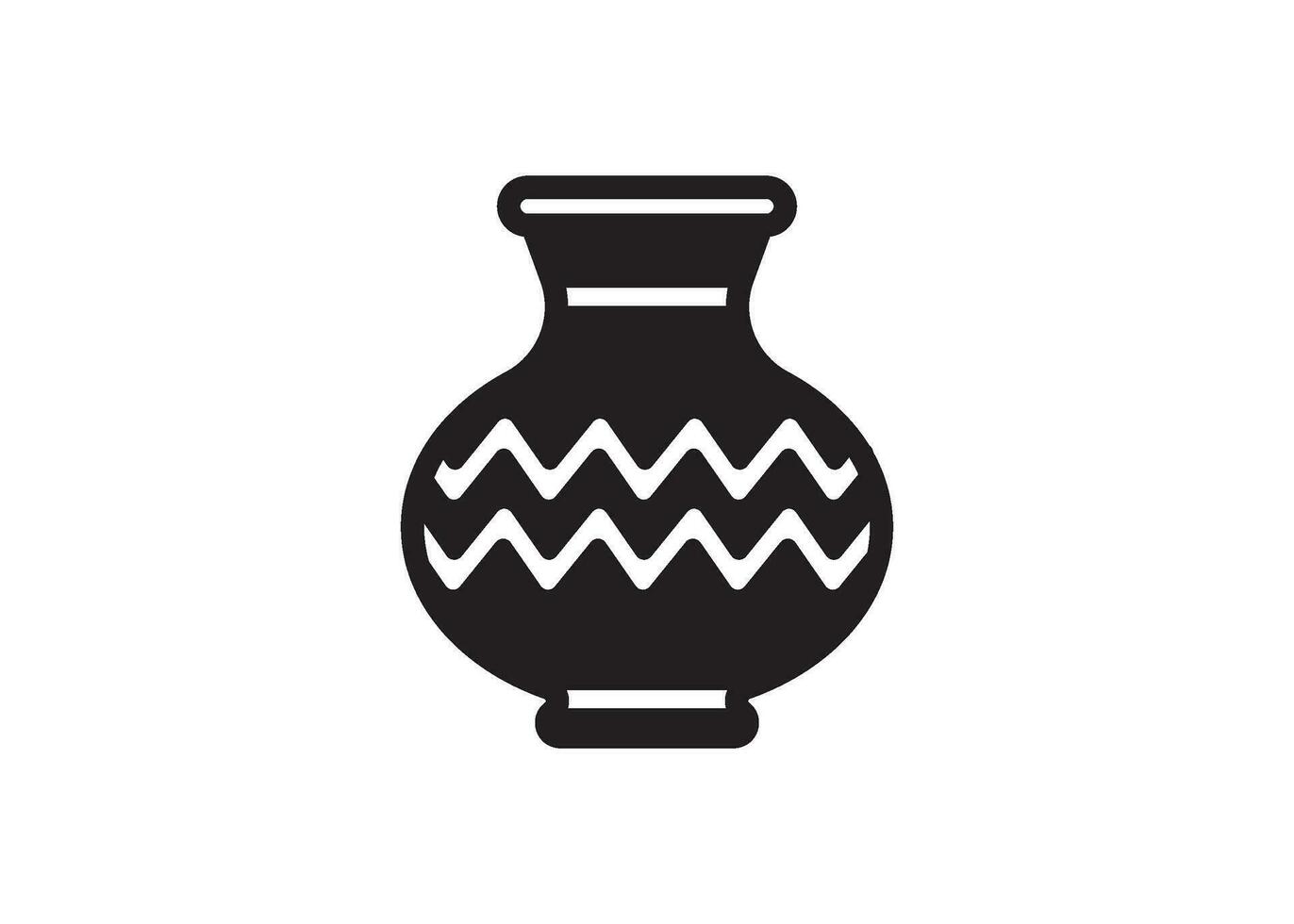 vase icon design vector isolated