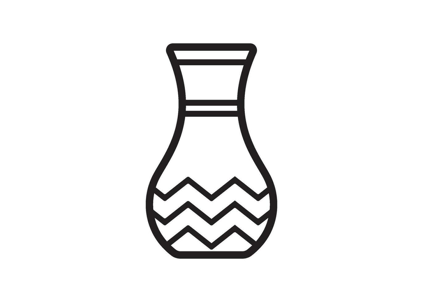 vase icon design vector isolated