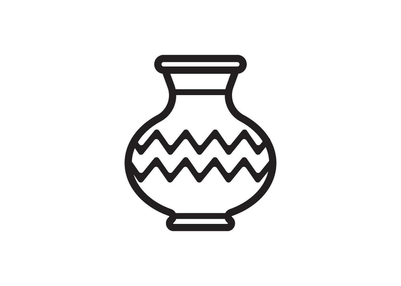 vase icon design vector isolated