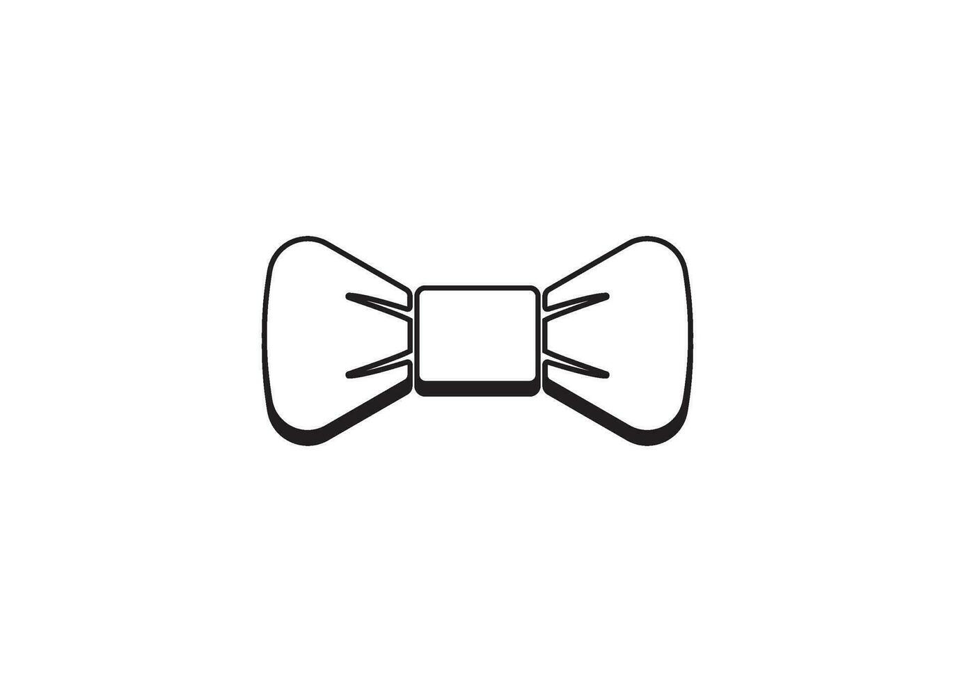 bow tie icon design vector isolated