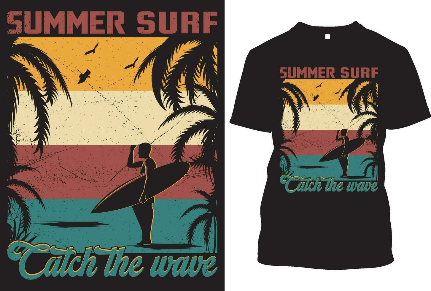 summer t shirt design vector