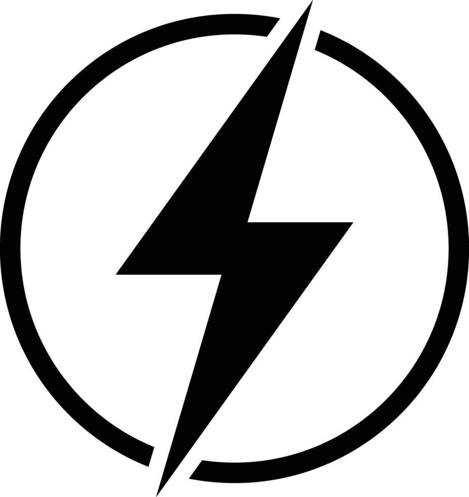 Electric icon . Power icon vector. Lightning power icon . Energy symbol vector