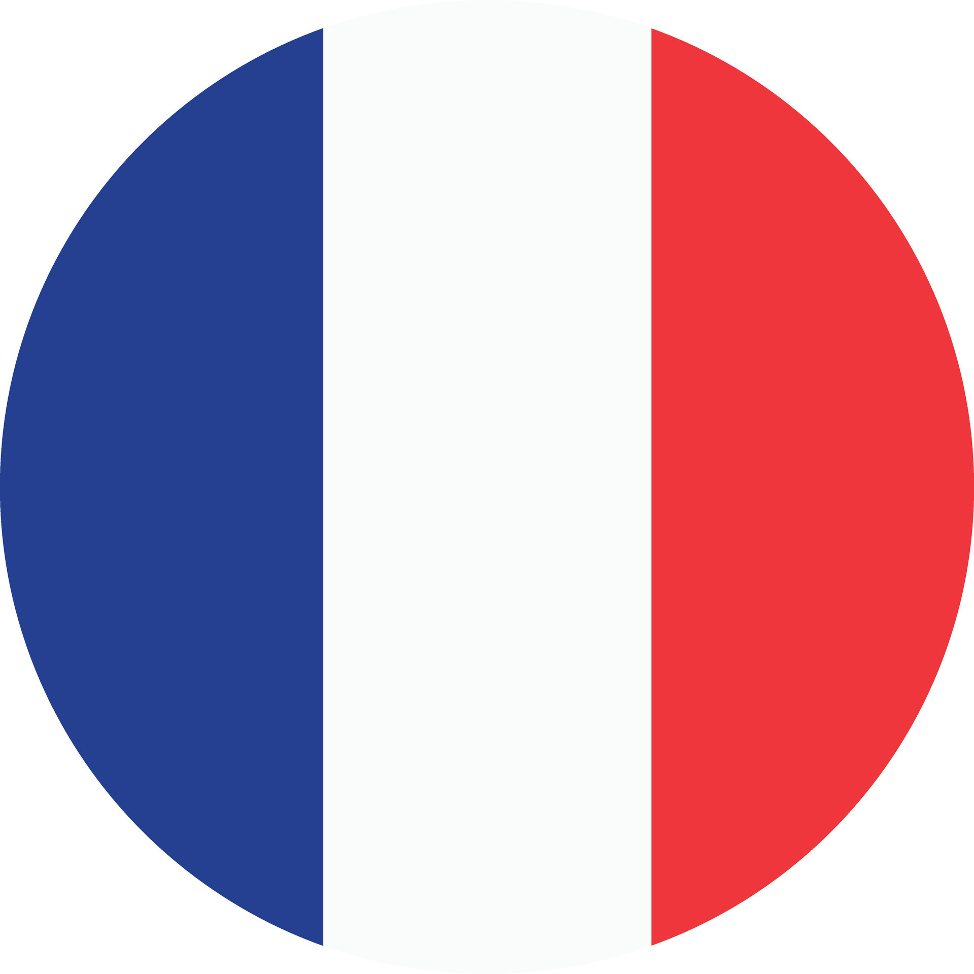 Round France flag icon .French flag circle . Vector illustration ...