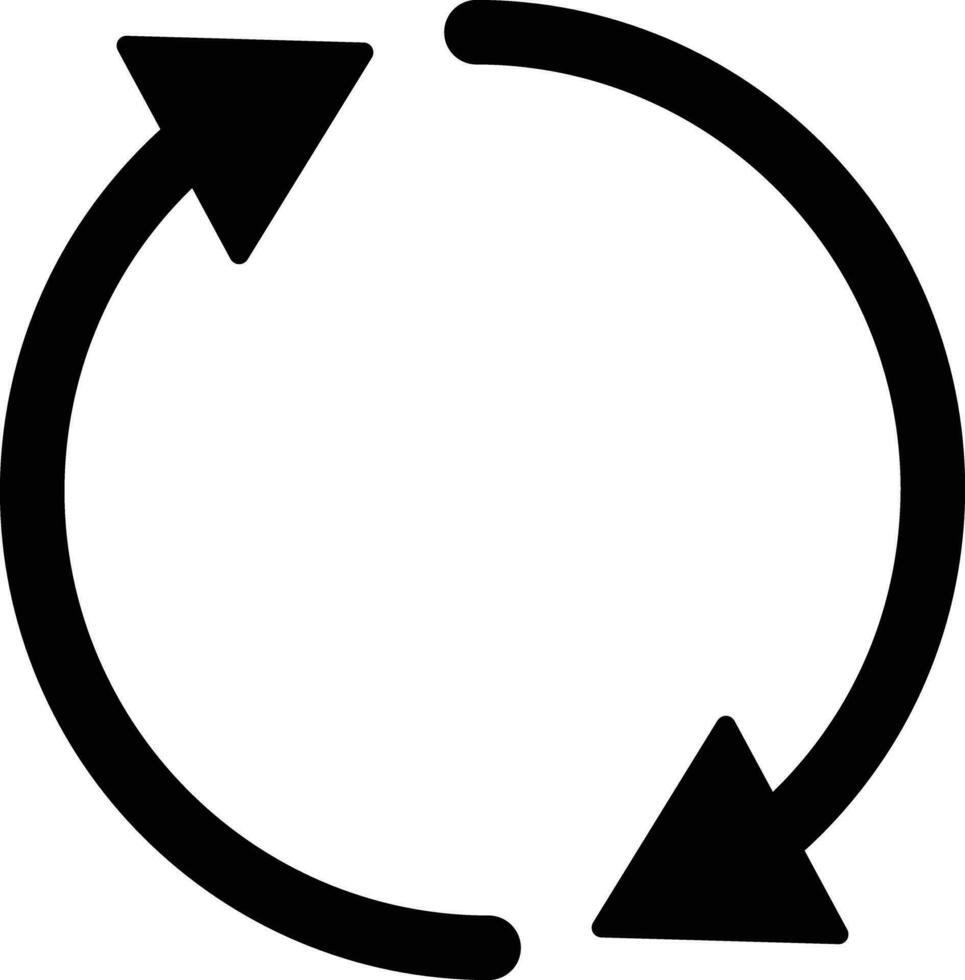 Refresh icon vector isolated on white background . Reload icon . Update icon