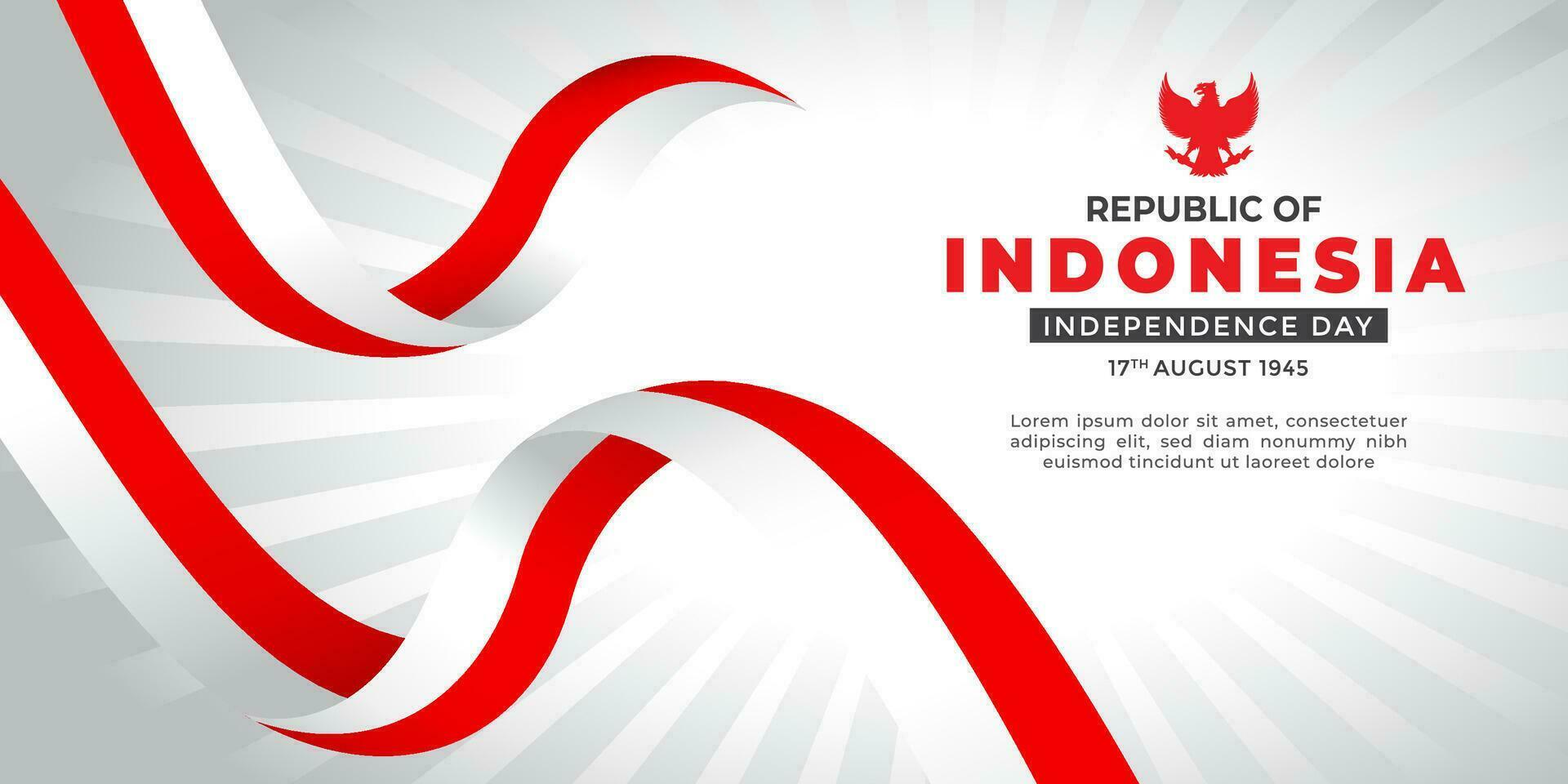 Indonesia Independence Day, Indonesia Freedom Backgrounds, Indonesia Flag Red White vector