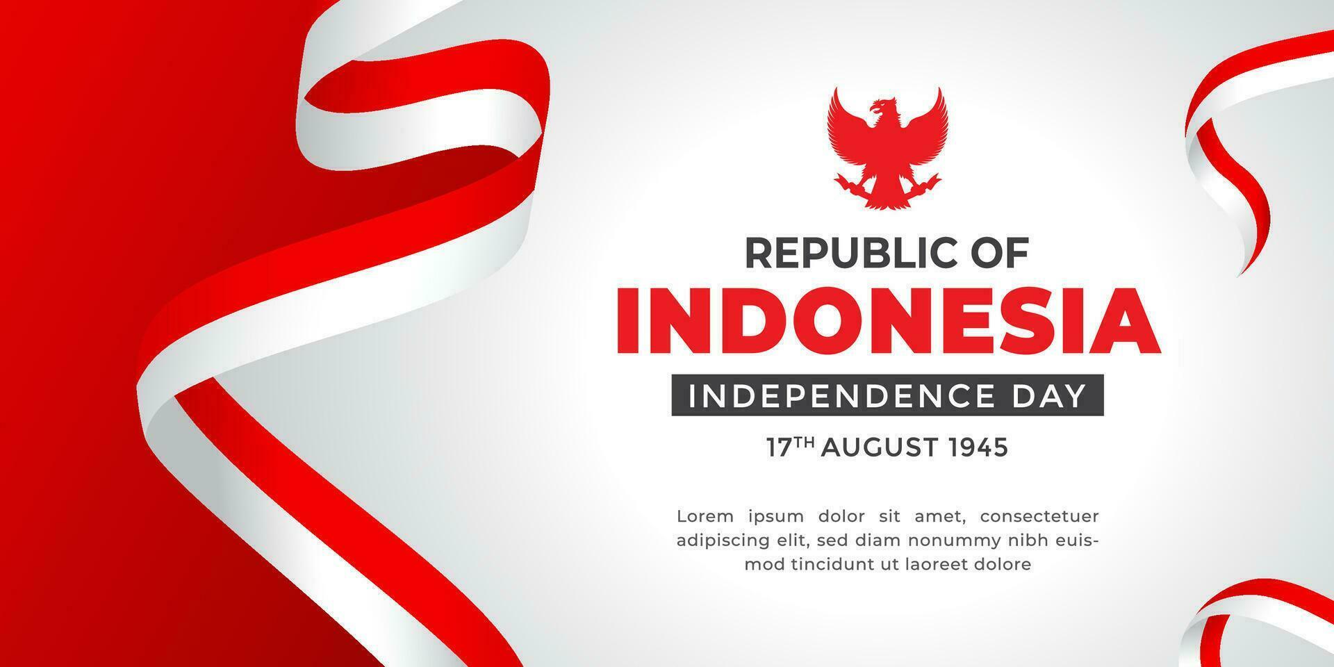 Indonesia Independence Day, Indonesia Freedom Backgrounds, Indonesia Flag Red White vector