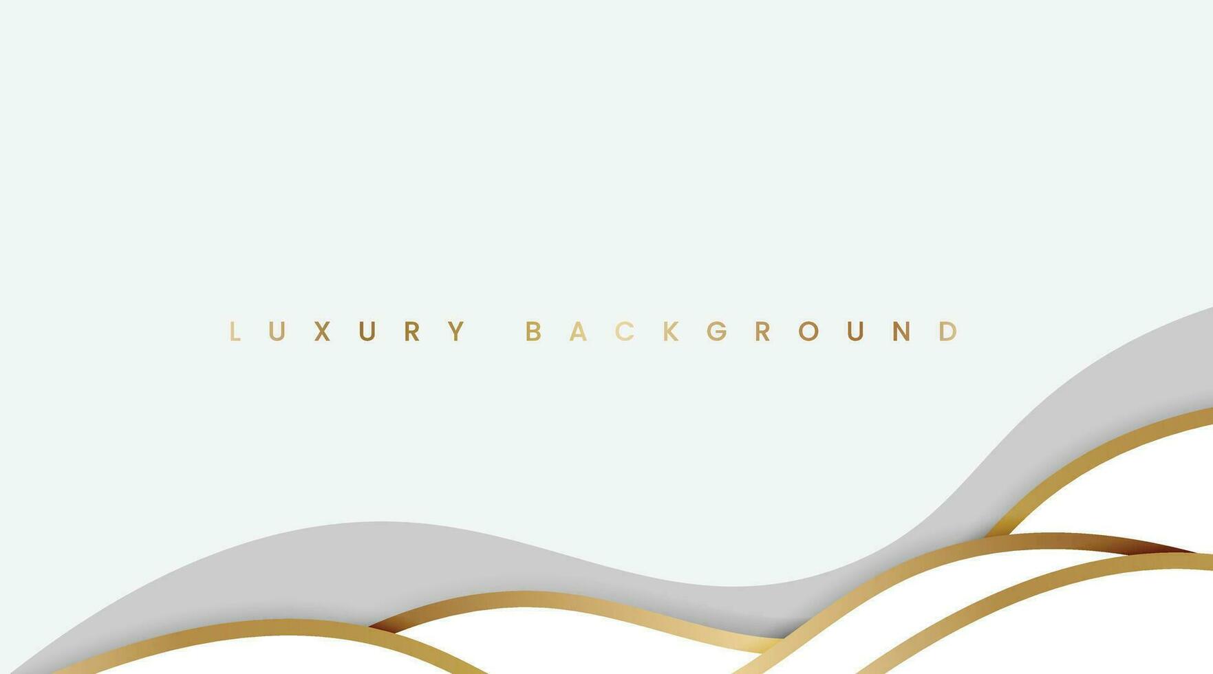 Luxury Premium White Background with Golden Lines. Elegant White and Gold Template Design. Vector Illustration