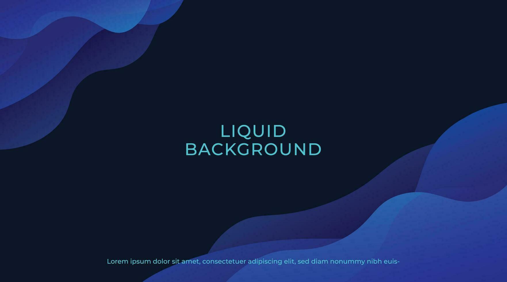 Abstract Blue Fluid Color Background. Background with Liquid Shapes Design. Dynamic Shapes Composition. Vector Illustration