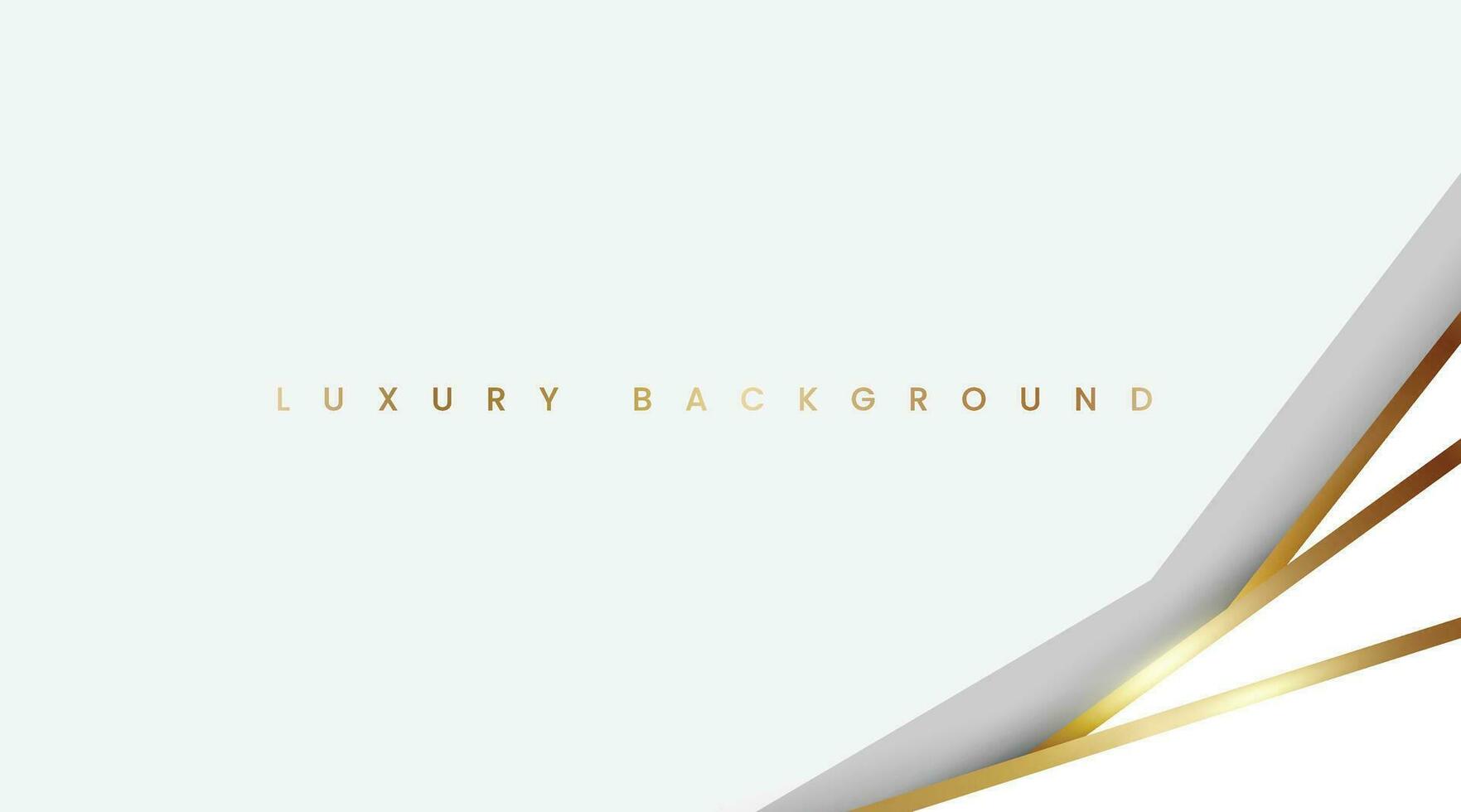 Luxury Premium White Background with Golden Lines. Elegant White and Gold Template Design. Vector Illustration