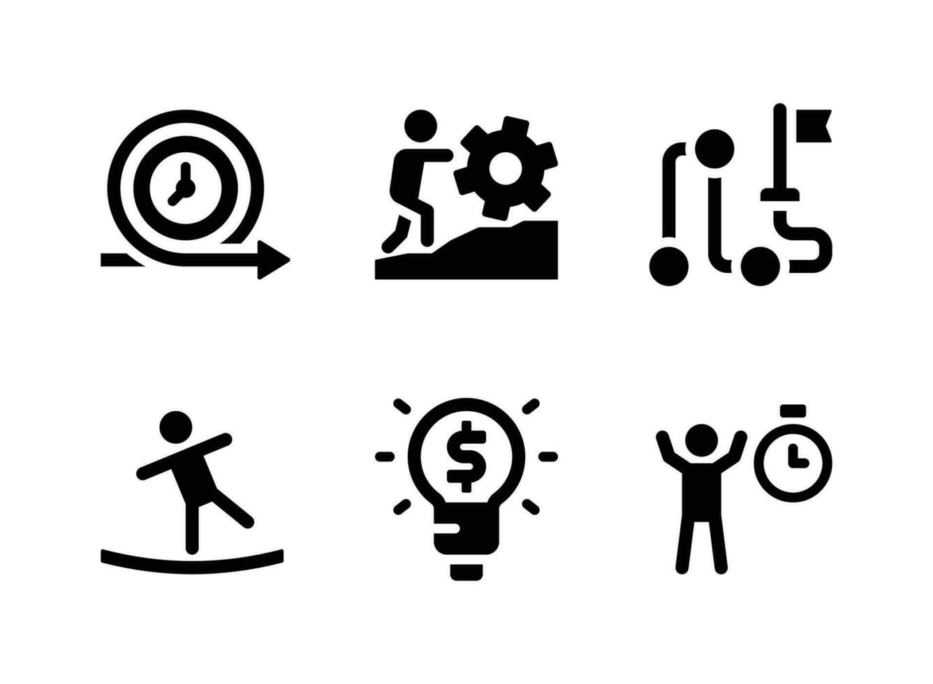 Simple Set of Success Vector Solid Icons